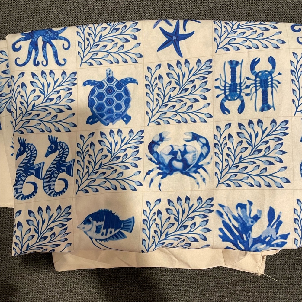Ocean life blue pareo sarong